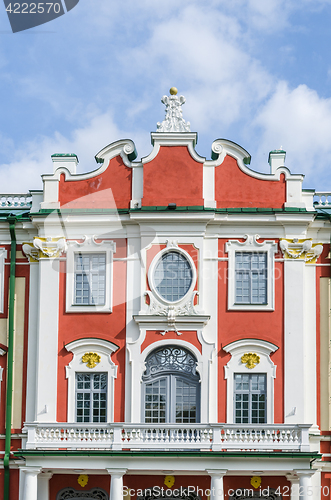 Image of The facade of the Catherine Palace in the park Kadriorg