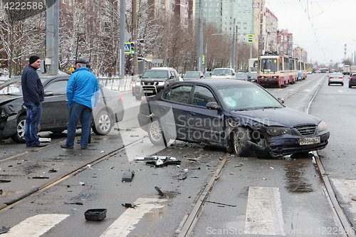 Image of  Accident two cars intersection