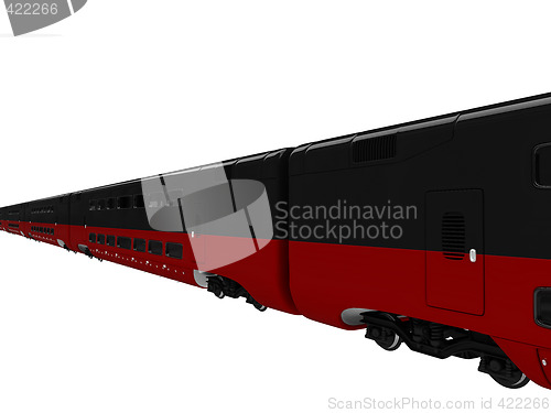 Image of Train express isolated view