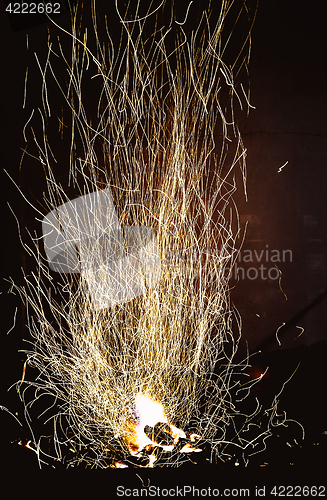 Image of Sparks From Blacksmith Forge