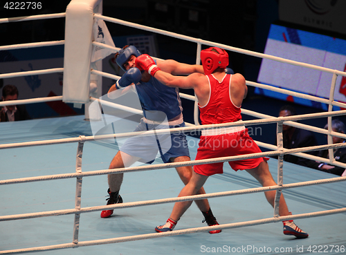 Image of  attack boxing match 