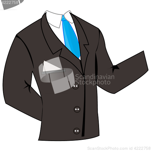 Image of Business suit with tie