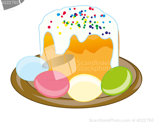 Image of Cake and egg to easter