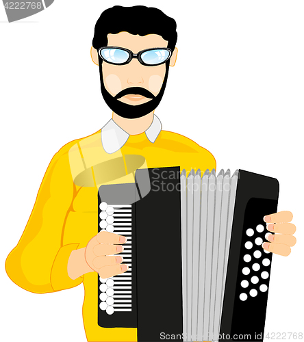 Image of Man with accordeon