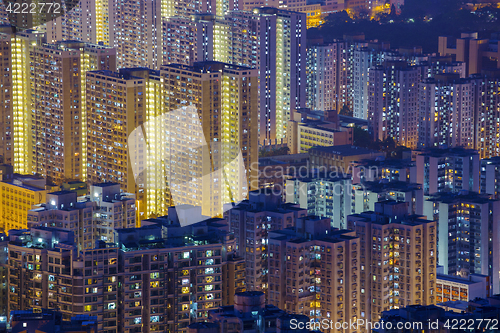 Image of Hong Kong Tuen Mun skyline and South China sea