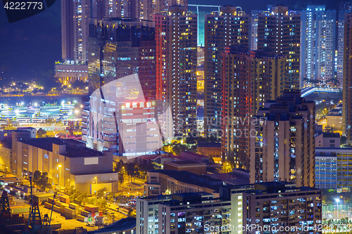 Image of Hong Kong Tuen Mun skyline and South China sea