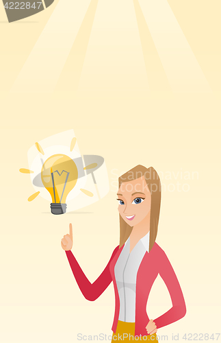Image of Business woman having business idea.