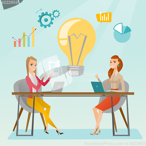Image of Successful business idea vector illustration.