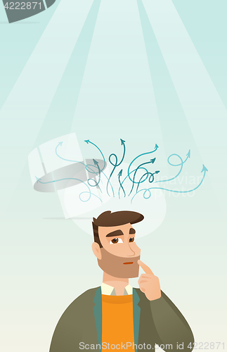 Image of Businessman having business idea.