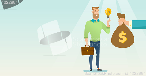 Image of Successful business idea vector illustration.