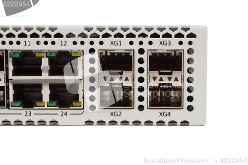 Image of Gigabit Ethernet switch with SFP slot