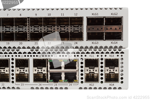 Image of Gigabit Ethernet switch with SFP slot