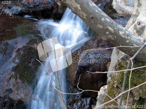 Image of Weird waterfall. Troodos. Cyprus