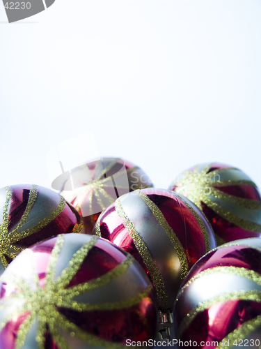 Image of Christmas tree decorations