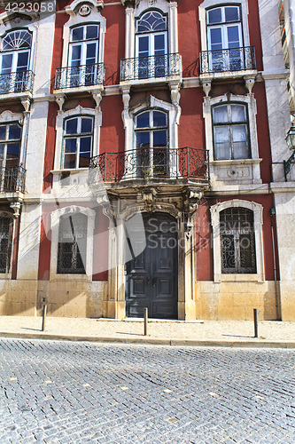 Image of Street  in old town of Lisbon, Portugal