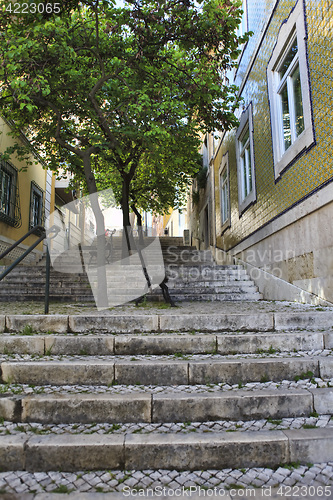 Image of Old stairs in Lisbon  