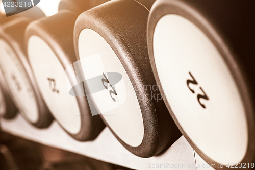 Image of Barbel weights in gym