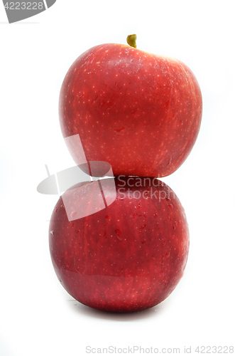 Image of Fresh red two apples