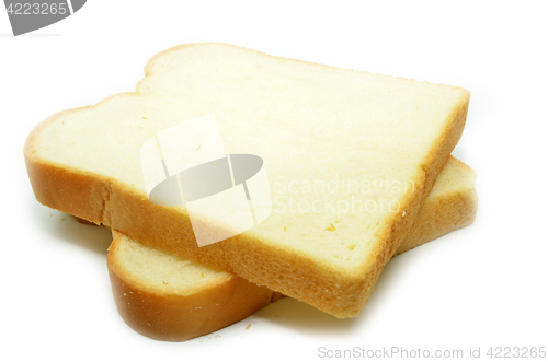 Image of Sliced bread isolated on white background