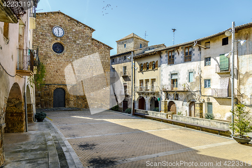 Image of Plaza de la vila, in Talarn Catalonia Spain