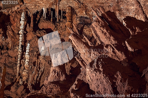 Image of Underground cave texture closeup photo