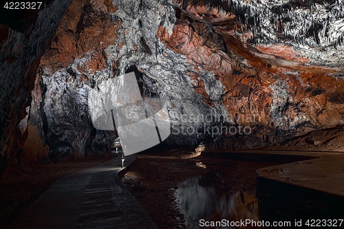 Image of Underground cave texture closeup photo