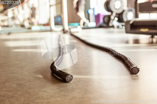 Image of Abstract blur fitness gym background