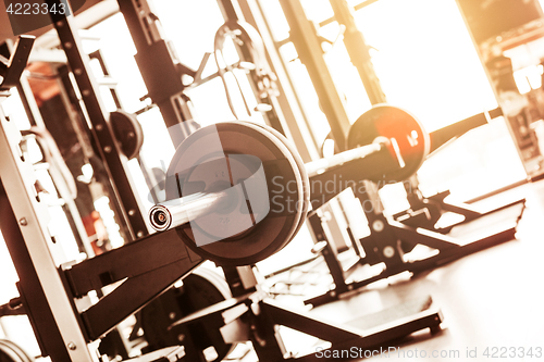 Image of Abstract blur fitness gym background