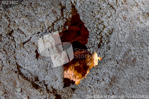 Image of Large hole in the wall of a cave