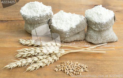 Image of flour and wheat