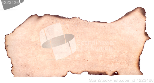 Image of burnt paper