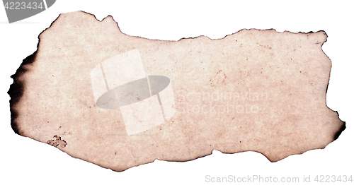 Image of burnt paper