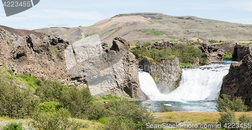 Image of Close-up view of a water fall