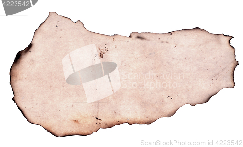 Image of burnt paper