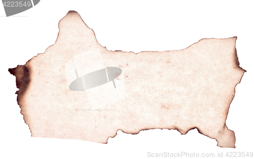 Image of burnt paper