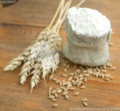 Image of flour and wheat