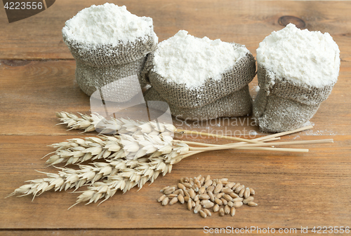 Image of flour and wheat