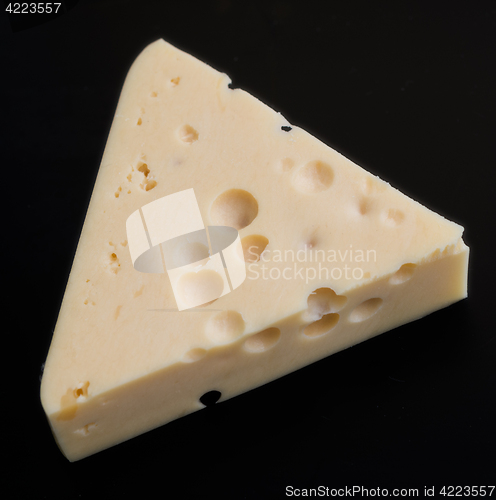 Image of cheese on black