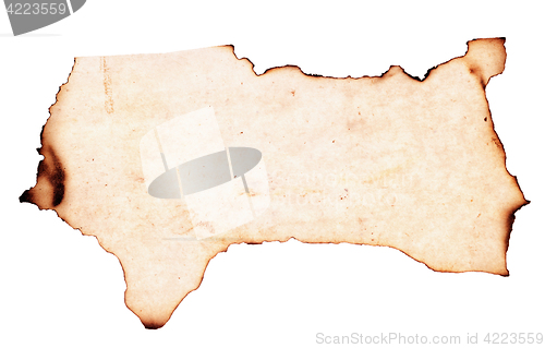 Image of burnt paper