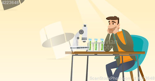 Image of Student working at laboratory class.