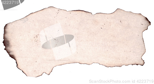 Image of burnt paper
