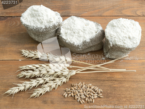 Image of flour and wheat