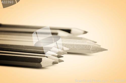 Image of Close-up pencil.