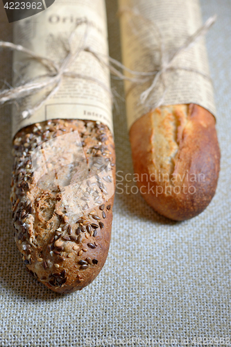 Image of homemade baguette bread