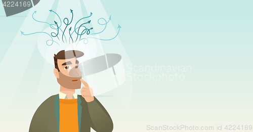 Image of Businessman having business idea.