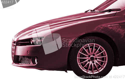 Image of Car isolated on white.