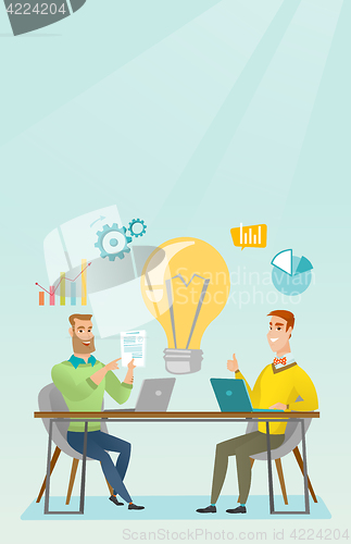 Image of Successful business idea vector illustration.