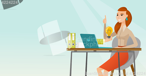 Image of Successful business idea vector illustration.