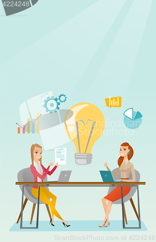 Image of Successful business idea vector illustration.