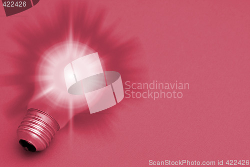 Image of Background with lit lightbulb